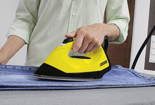 Ironing jeans