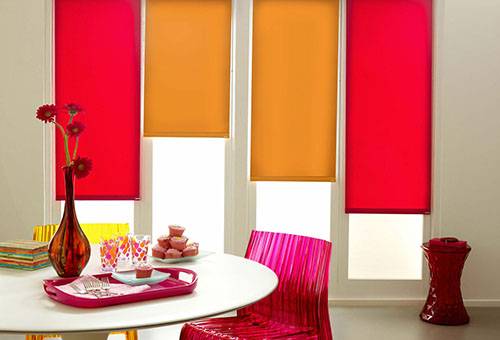 Bright roller blinds