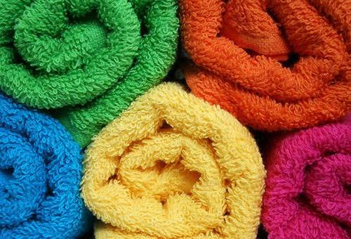 Fluffy terry towels