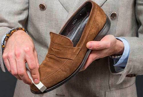 Photo 2- Care for suede shoes