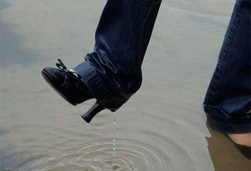 Wet Suede Shoes