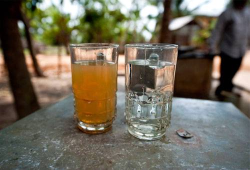 Clean and dirty water