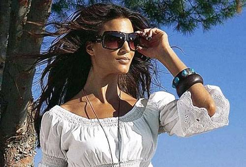 Girl in a white blouse