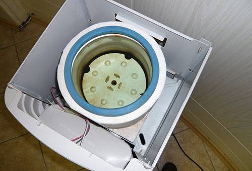 Disassembled water cooler