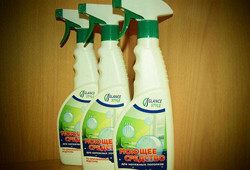 Detergent for suspended ceilings