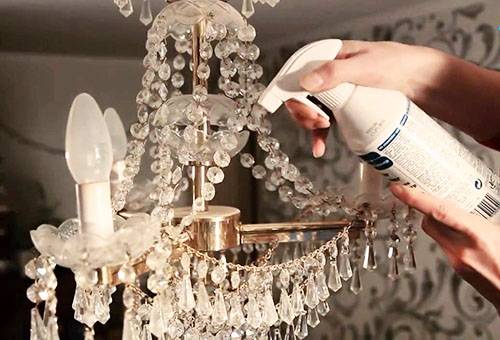 My chandelier without removing from the ceiling