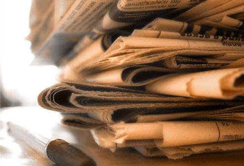 Old newspapers