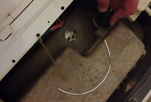 Foreign item removed from the washing machine
