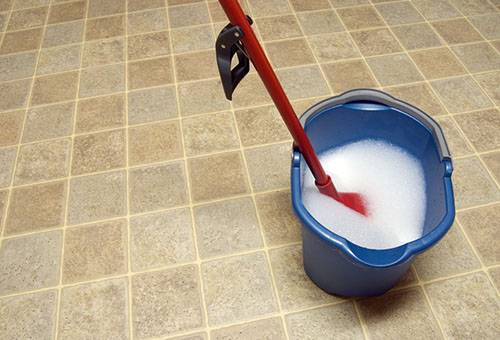 Linoleum washing