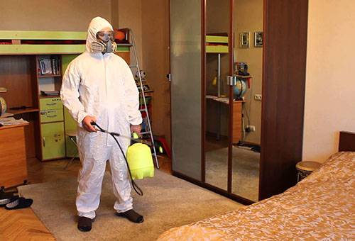 Sanitary treatment of premises