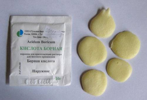 Remedy for cockroaches from boric acid