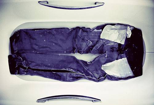 Jeans in the bath