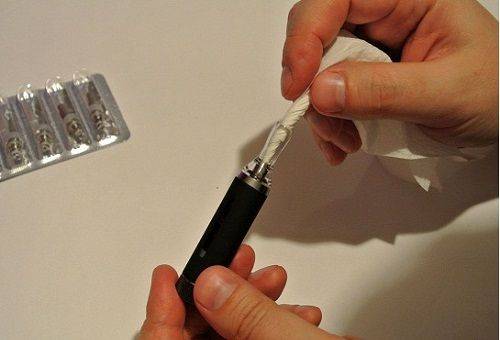 Elektroniskā cigarešu tīrīšana