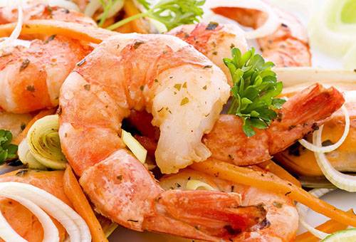 Boiled shrimp