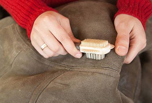 Dry clean sheepskin