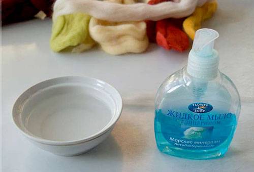 Water and soap