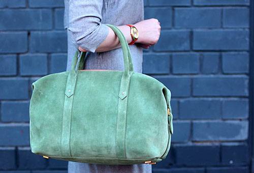 Suede bag