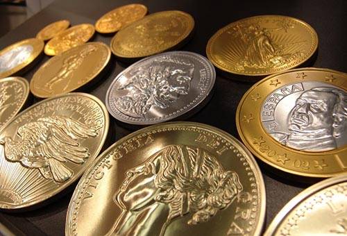 Coins from different alloys