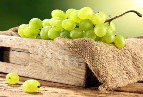 grapes in a box