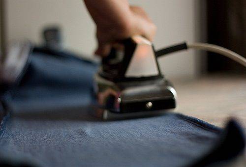 ironing trousers