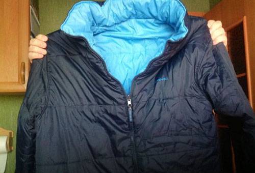 Beat down jacket after washing