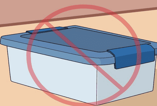 sealed container
