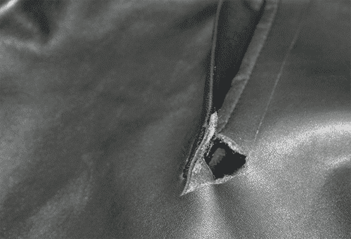 Torn leather twist