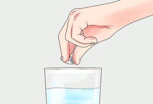 throw a stone into the water