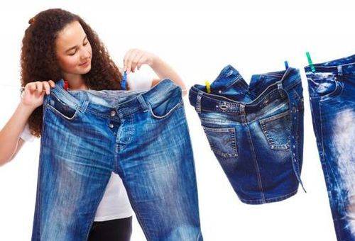 jeans drying
