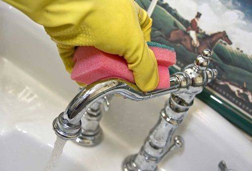 limescale on the tap