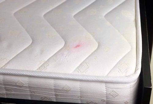 blood stain on the mattress