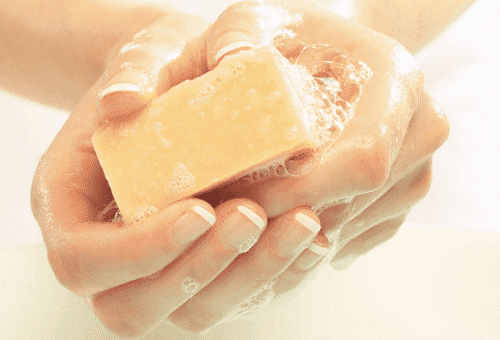 washing hair dye with hand soap