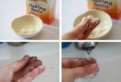 skin soda removal
