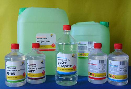 Aggressive solvents
