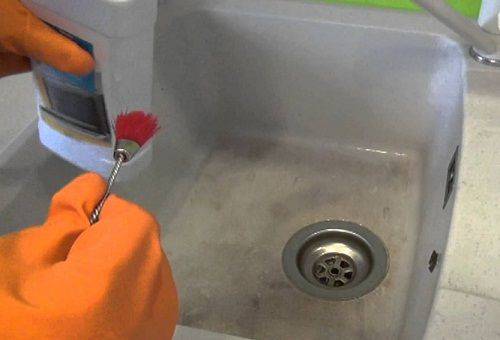 artificial stone sink cleaner