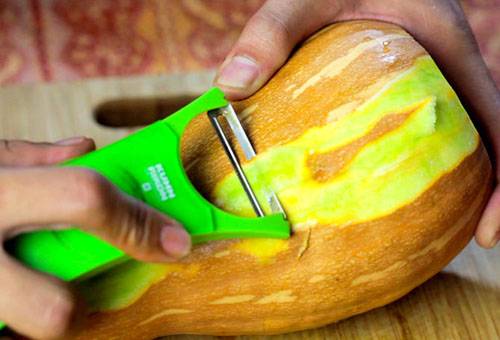 Pumpkin Peel Removal