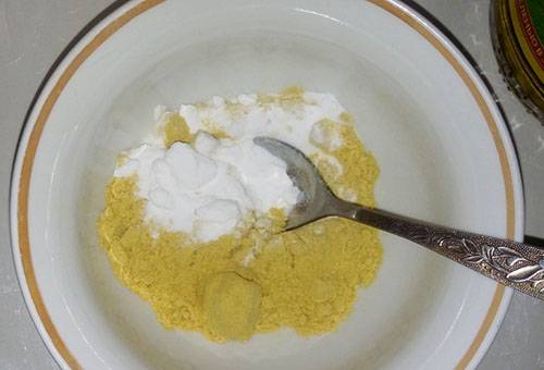 Soda and mustard powder