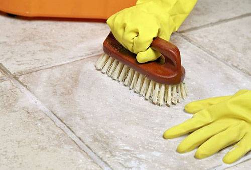 Cleaning porcelain after repair