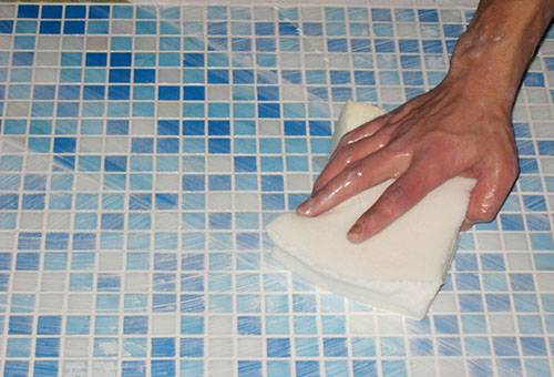 Tile cleaning after repair