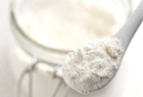 starch on a spoon