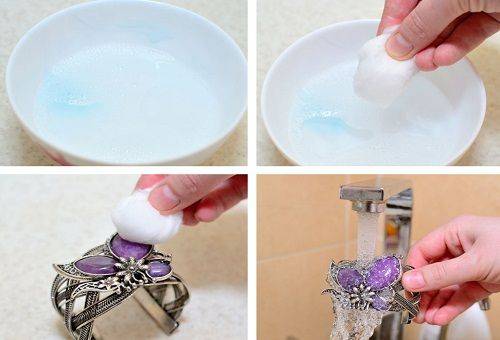 saline bracelet cleaning