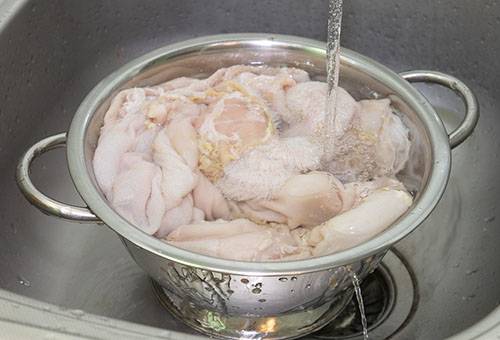 Preparation of beef tripe