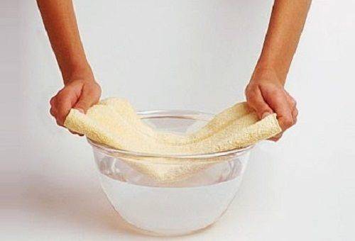 wet towel