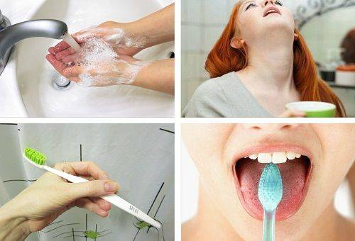 preparation for brushing
