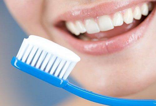girl with a toothbrush