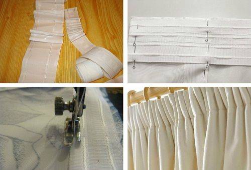 sewing curtain tape
