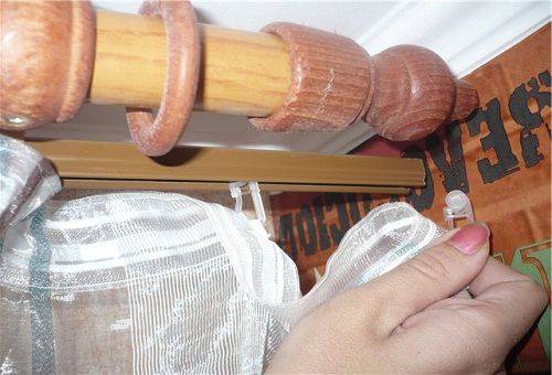 fastening curtain tape to curtains