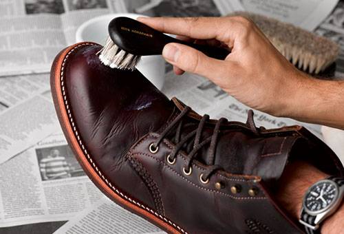 Shoe leather shoes