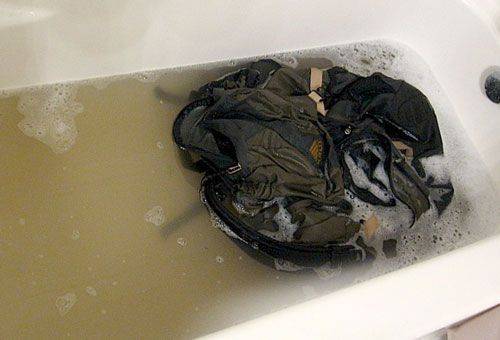 bath-soaked backpack