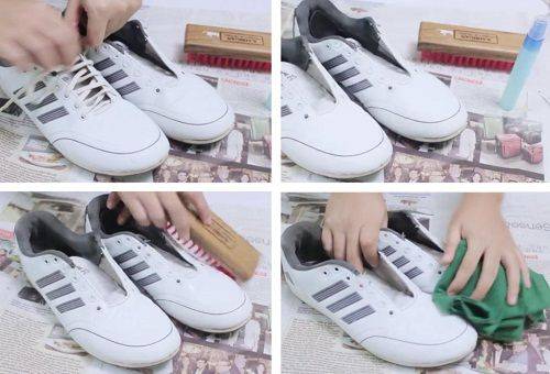 white sneakers care